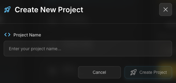 New Project Input